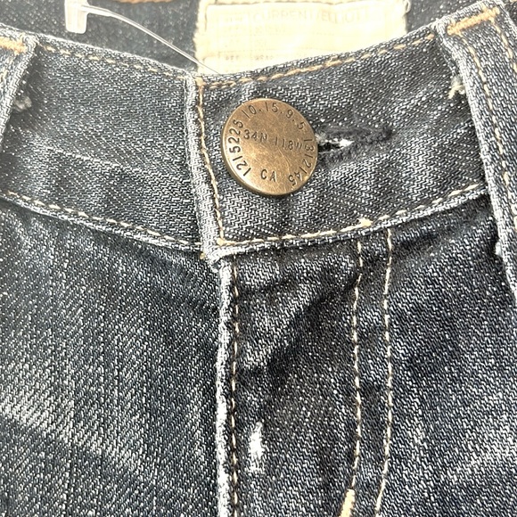 Current/Elliott The Skinny Loved Destroy Splatter Jeans - Picture 5 of 12